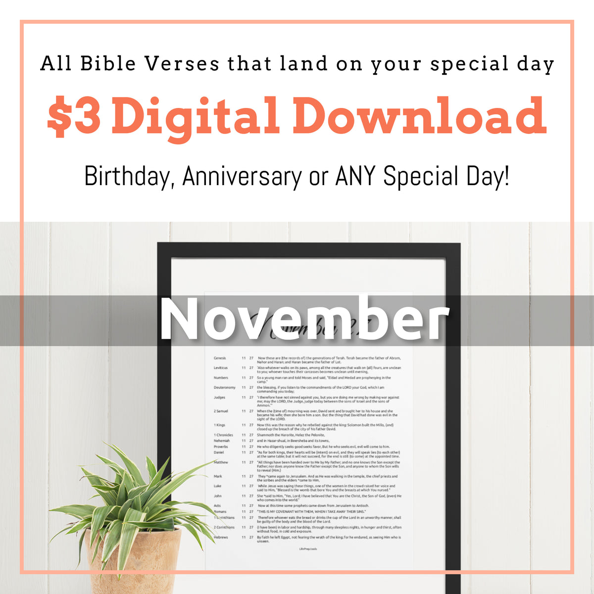 November Scriptures November Inspirational Bible Verses Printable Bible Verse Art Christian ...