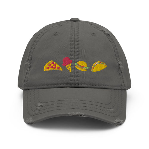 Food Hat, Pizza, Cheeseburger, Ice Cream, Taco Embroidered Hat, Pizza Hat, Burger Hat, Ice Cream Hat, Taco Hat, Funny Food Hat, Foodie Hat