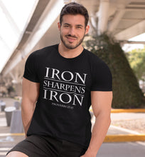 Load image into Gallery viewer, Iron Sharpens Iron, Men Christian tshirt, Men Christian t shirts, Christian Men Gifts, Christian Man Gifts, Man Christian Shirts
