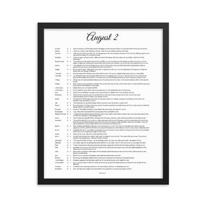 August 2 - All Bible Books, Chapters and Verses for 8:2