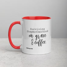 Load image into Gallery viewer, Surviving Stepmotherhood Mug with Color Inside
