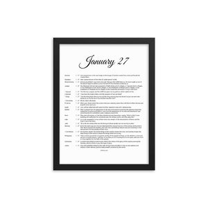 January 27 - All Bible Books, Chapters and Verses for 1:27