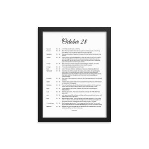 October 28 - All Bible Books, Chapters and Verses for 10:28