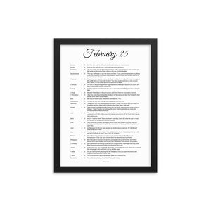 February 25 - All Bible Books, Chapters and Verses for 2:25