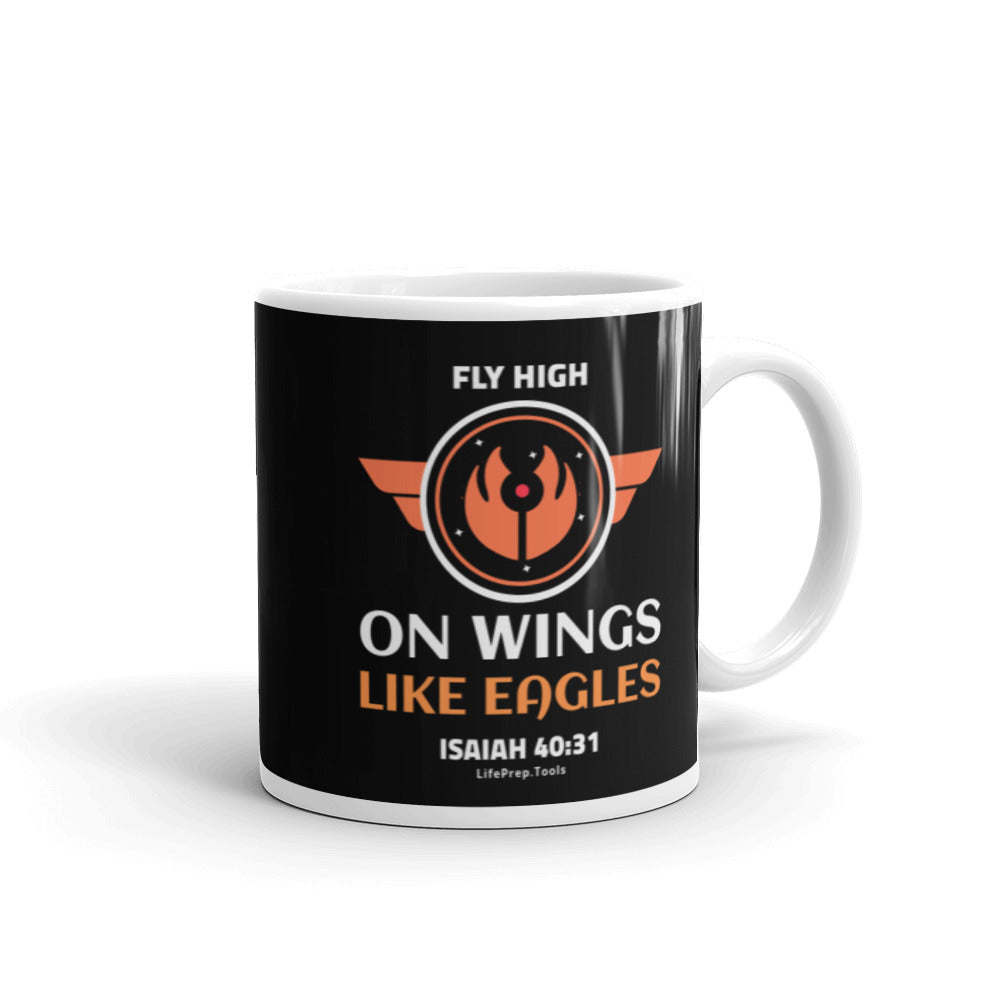 Space Themed - Fly High on Wings like Eagles - Isaiah 40:31 | Mug
