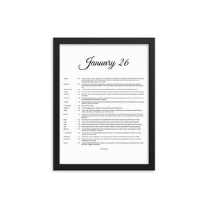 January 26 - All Bible Books, Chapters and Verses for 1:26