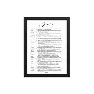 June 19 - All Bible Books, Chapters and Verses for 6:19