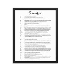 February 12 - All Bible Books, Chapters and Verses for 2:12