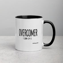 Load image into Gallery viewer, Overcomer 1 John 5:4-5 Mug with Color Inside
