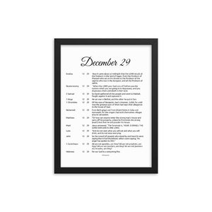December 29 - All Bible Books, Chapters and Verses for 12:29