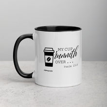 Load image into Gallery viewer, &quot;My Cup Runneth Over&quot; Mug with Color Inside
