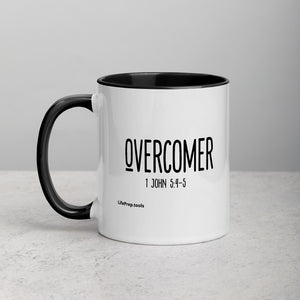 Overcomer 1 John 5:4-5 Mug with Color Inside