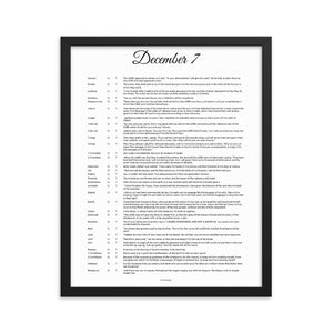 December 7 - All Bible Books, Chapters and Verses for 12:7