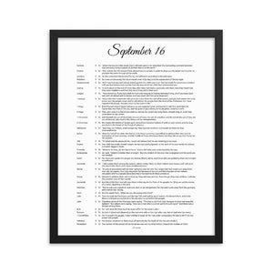 September 16 - All Bible Books, Chapters and Verses for 9:16