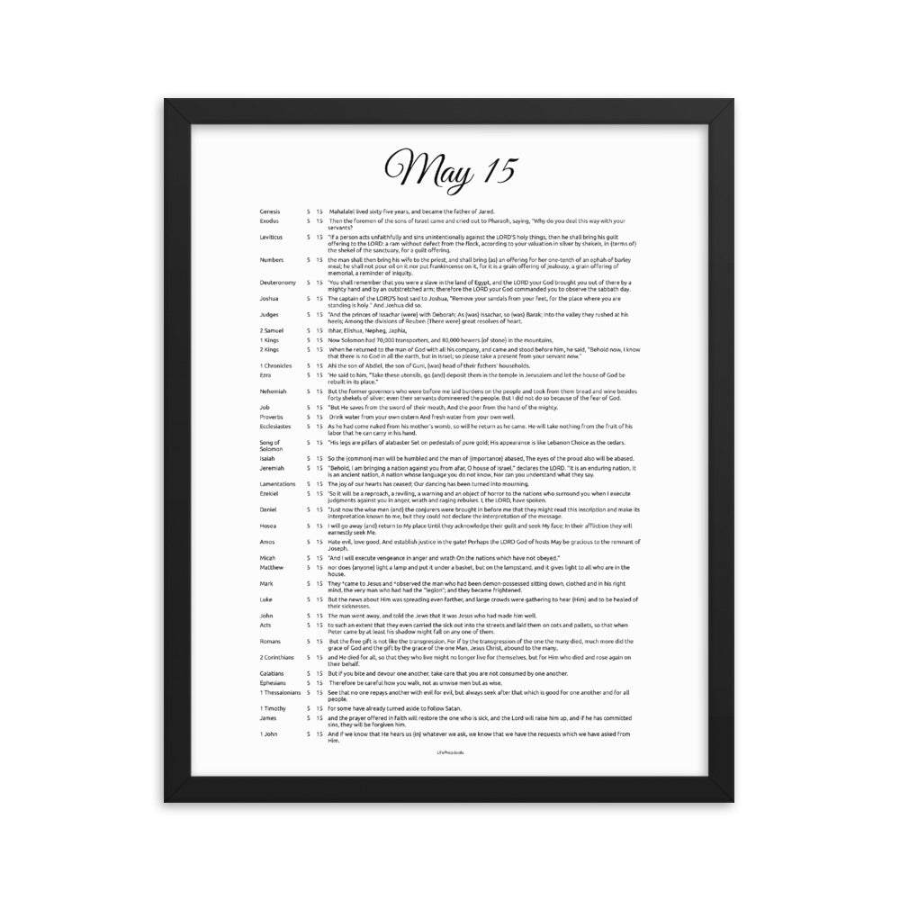 May 15 - All Bible Books, Chapters and Verses for 5:15