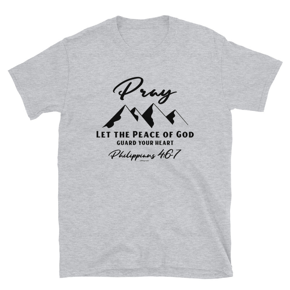 Pray Shirt, Philippians 4:6-7 - Short-Sleeve Unisex T-Shirt